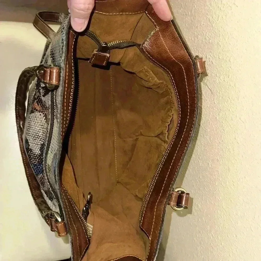 Patricia Nash Zancona Tote Multi Python - image 5